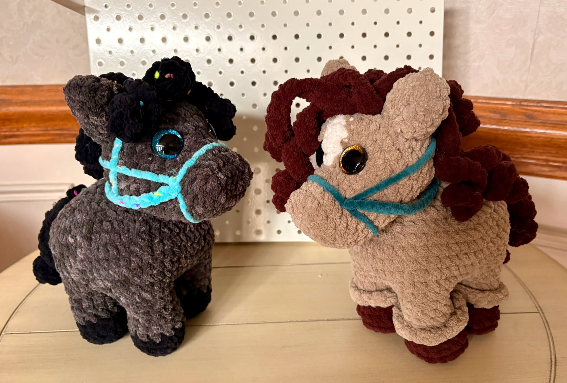 Crochet horse plushies